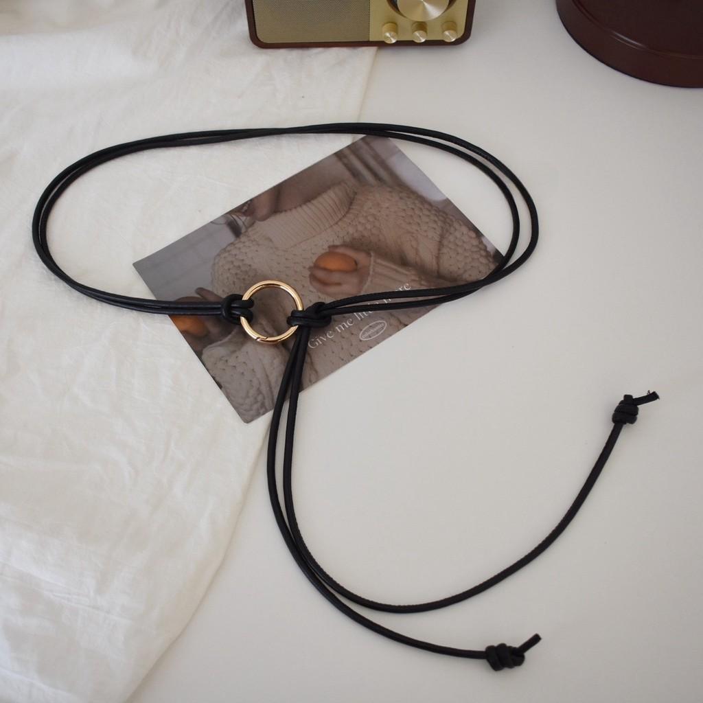 

Elegant Soft Pu Leather Circle Knot Waist Belt For Women In Black Beige Camel Khaki чёрный