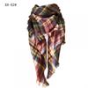 Spring Autumn Winter Imitation Cashmere Double-sided Colorful Plaid Triangle Scarf Women's Neck Shawl