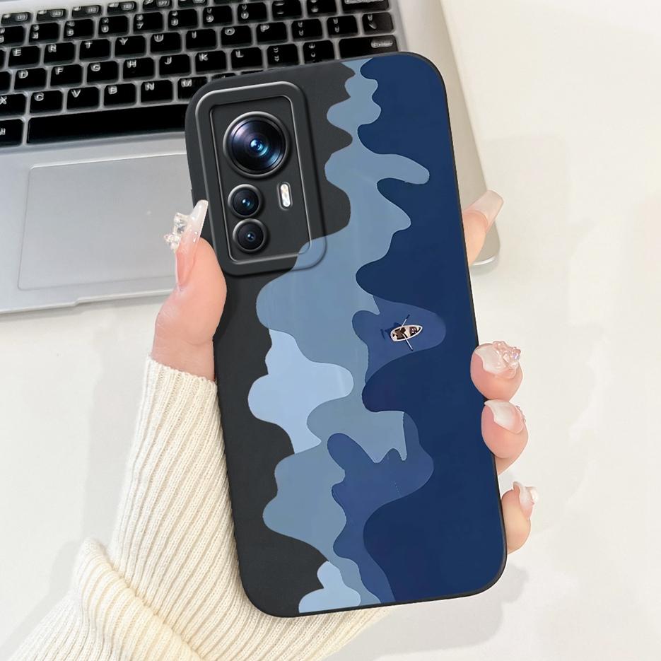 For Xiaomi 12T Pro Case Cute Cartoon Fashion Painted Cover Soft Silicone Phone Case For Xiaomi Mi 12T Pro Mi12T 5G Fundas Bumper