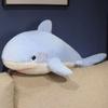 70cm Süßes Haifisch-Stofftier - Blauer Weißer Hai - Weiches Kissen - Geschenkpuppe - Geschenk zum Kindergeburtstag