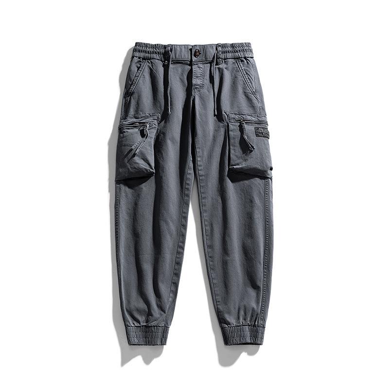 New men's trendy retro casual outdoor sports jogger work pants