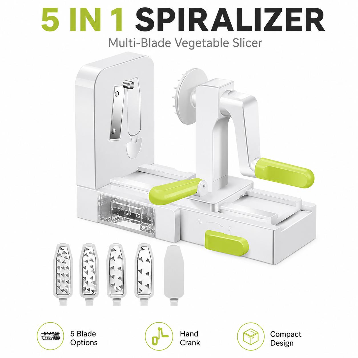 5 in 1 Hand Crank Vegetable