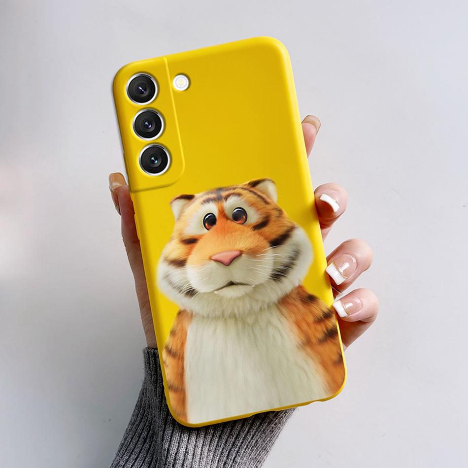 Case For Samsung Galaxy S22 Bags S 22 Plus Ultra Cover Protective Silicone Funda Astronaut Phone Case Coque For Samsung S22 Capa
