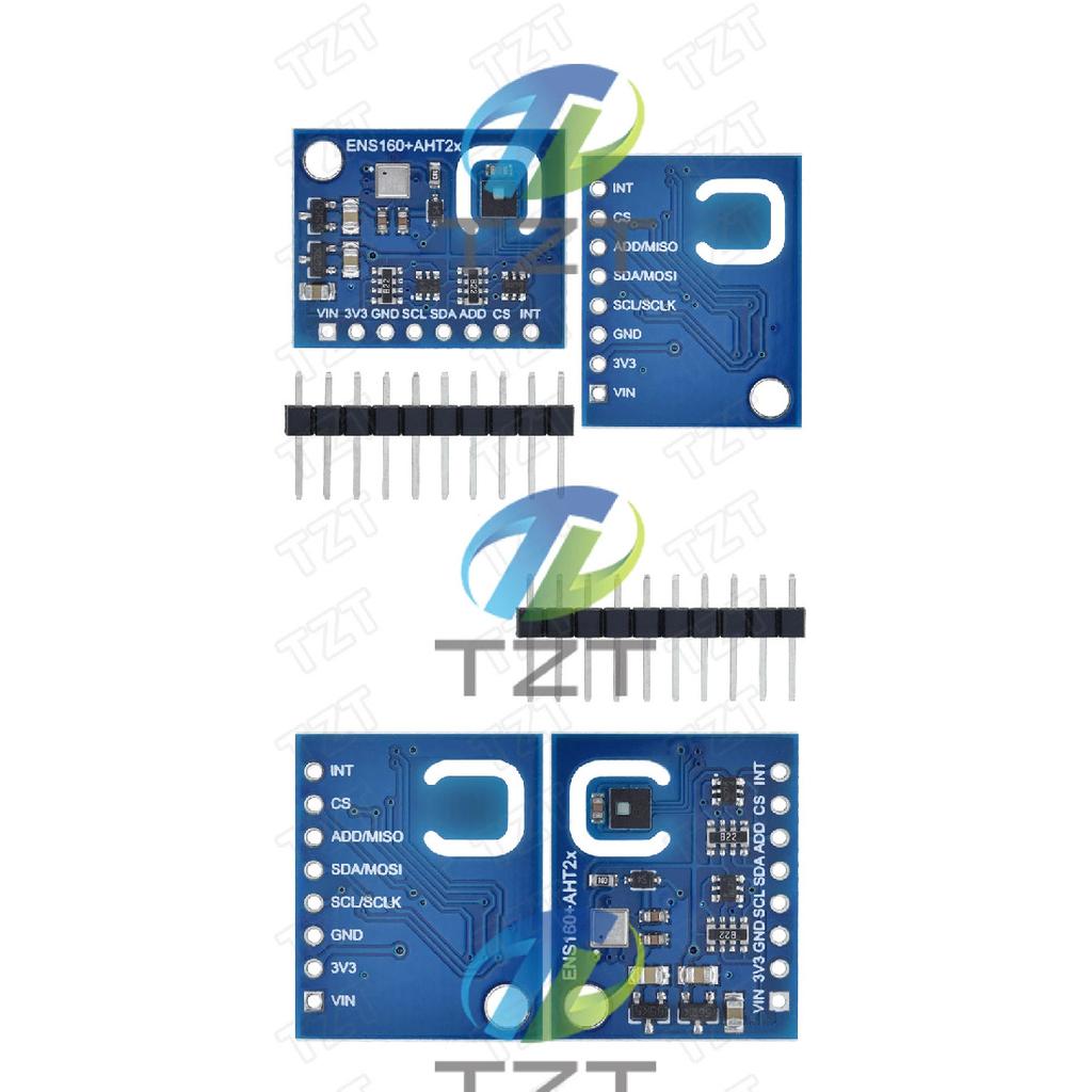 1/3PCS ENS160+AHT21 CARBON Dioxide CO2 eCO2 TVOC Air Quality And Temperature And humidity Sensors replace CCS811 For Arduino