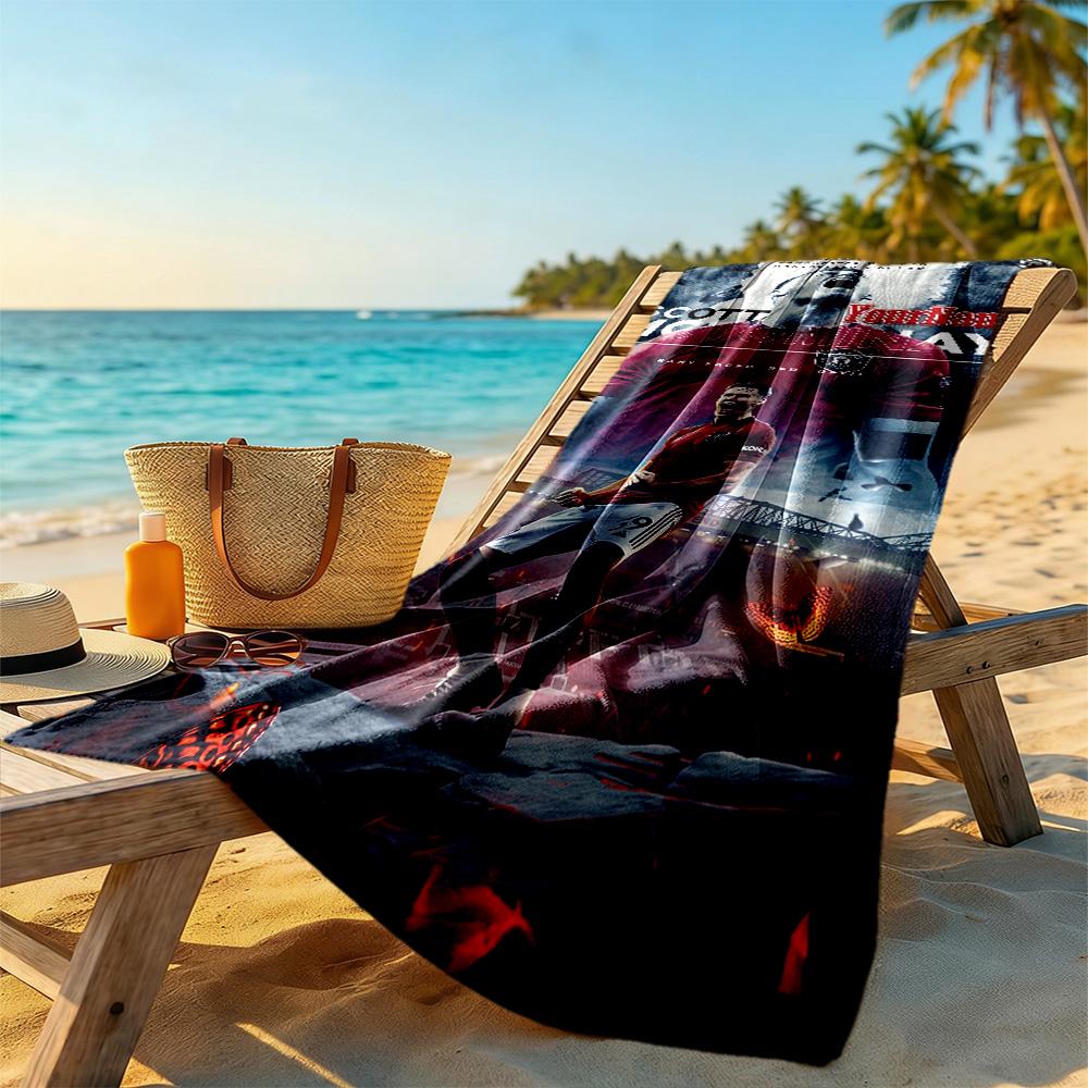 Manchester Customize Text Beach Towel Super Soft & Absorbent Portable for SwimmingBeachCamping Travel Beach AccessoriesGym