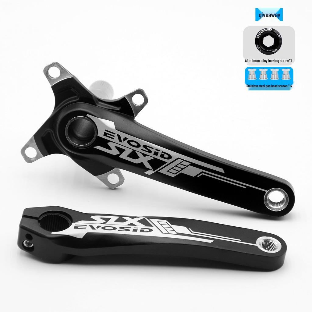 EVOSID Hohl integrierter Mountainbike Kurbelsatz mit Innenlager, 104BCD, Einzelkettenblatt (32/34/36/38 Zähne)