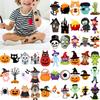 54pcs Temporary Tattoo Spooky Stickers Waterproof Long-lasting Body Stickers Halloween Icons Cartoon For Girls Cheeks Boys