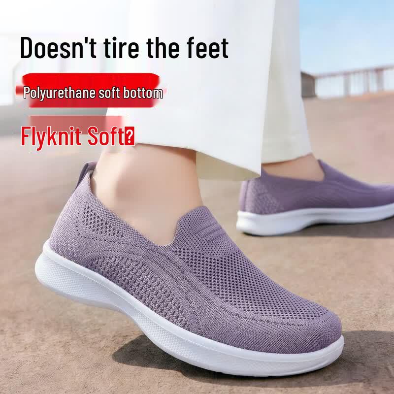 BUSHEYUAN Women s Casual Mesh Slip-on Walking Shoes 37