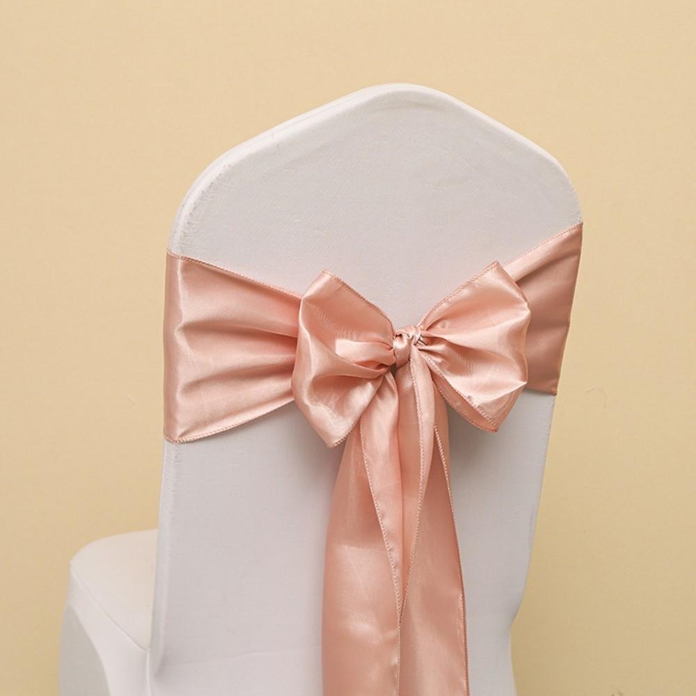 

Elegant Design Chair Ribbon Ties Self Tie Chair Cover Decoration Banquet Event Hotel