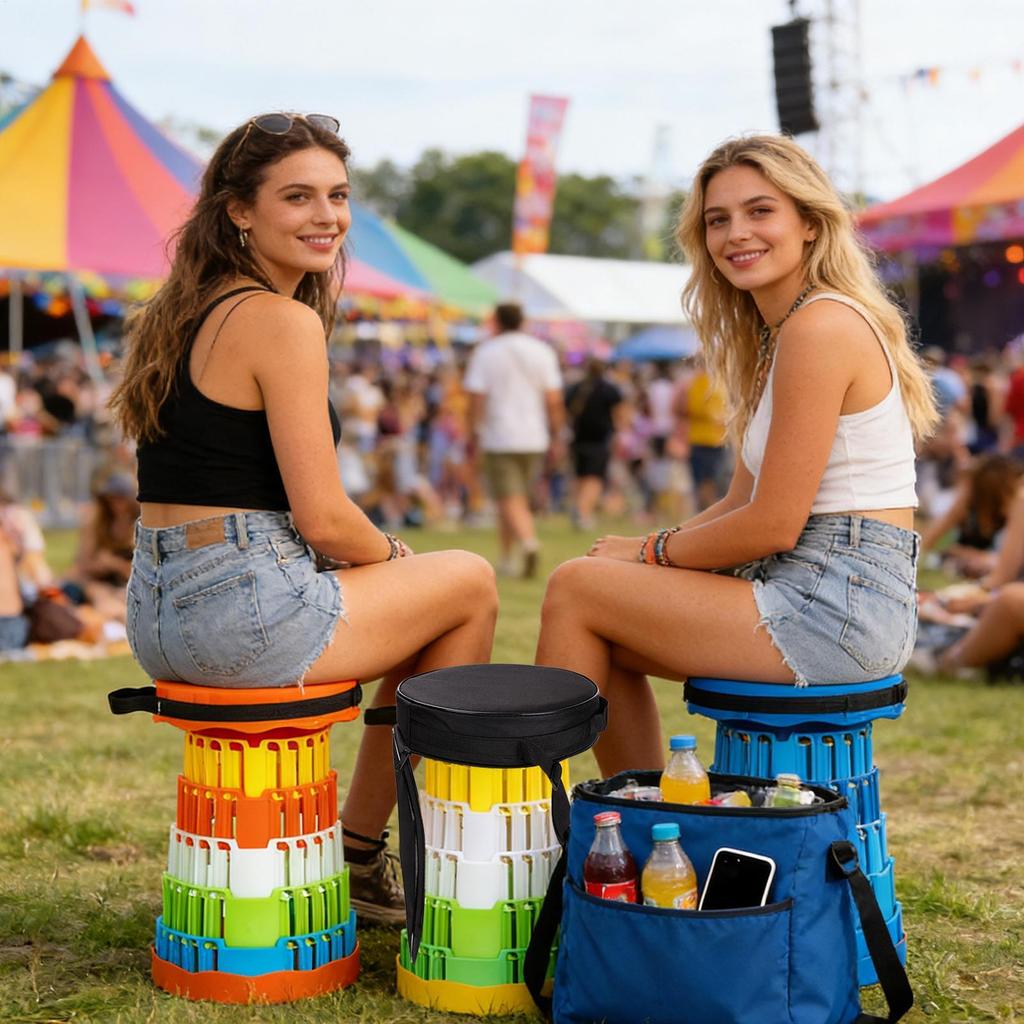 Neue Tragetasche für klappbaren Hocker Runde Tasche mit Schultergurt Hocker-Tasche mit Reißverschluss zum Skizzieren Camping Picknick