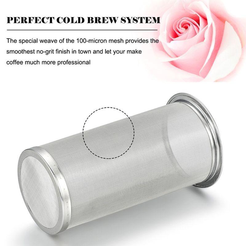 24TE Jar Filter Mesh Stainless Steel Infusers Multi Cold Brew Coffee Filters Reusable Home DIY Coffee Maker Coffeewares
