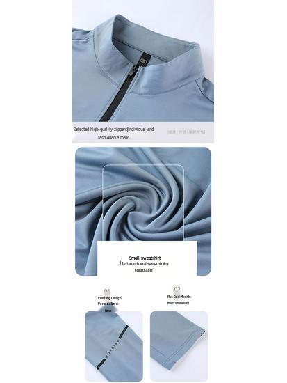 Quick Dry Half-Zip Long Sleeve Running Shirt with Moisture-Wicking Technology