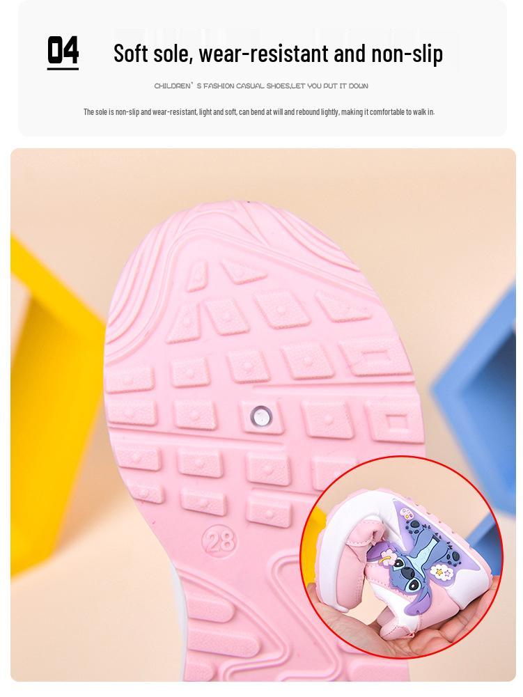 Children's Breathable Cartoon Canvas Shoes - White, Wear-Resistant, Low-Top, Flat, Casual for Little Boys and Girls