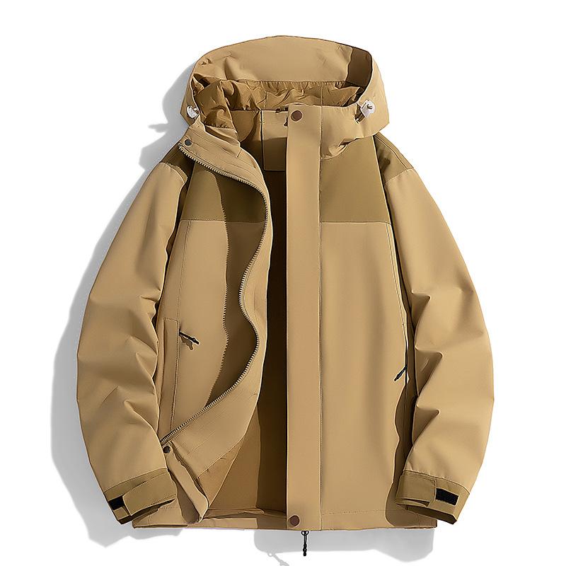 New Autumn Jacket Men and Women's Jacket Windproof Waterproof Color-blocking Casual Jacket Jacket Men Outdoor Couple Climbing