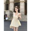 Gentle Wind, Super Good-looking Polka Dots, Waist, Slim Suspenders, Short Skirts, Small People Wear Beautiful Dresses, Summer