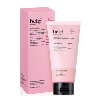 Super Knights Pore Firming Vegan Pack Cleanser 150ml - Dual Action Deep Cleansing and Pore Care