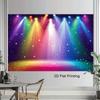 Rainbow Stage Spotlight Photo Booth Background, Starry Light Curtain Backdrop for Music Performances
