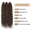 Per Crochet a Twist Sintetico Resistente al Calore Macchina Trama Doppia 22 Pollici 300g 3Pz/Lotto#1B #4 BUG2 Estensioni Trama Onda d'Acqua
