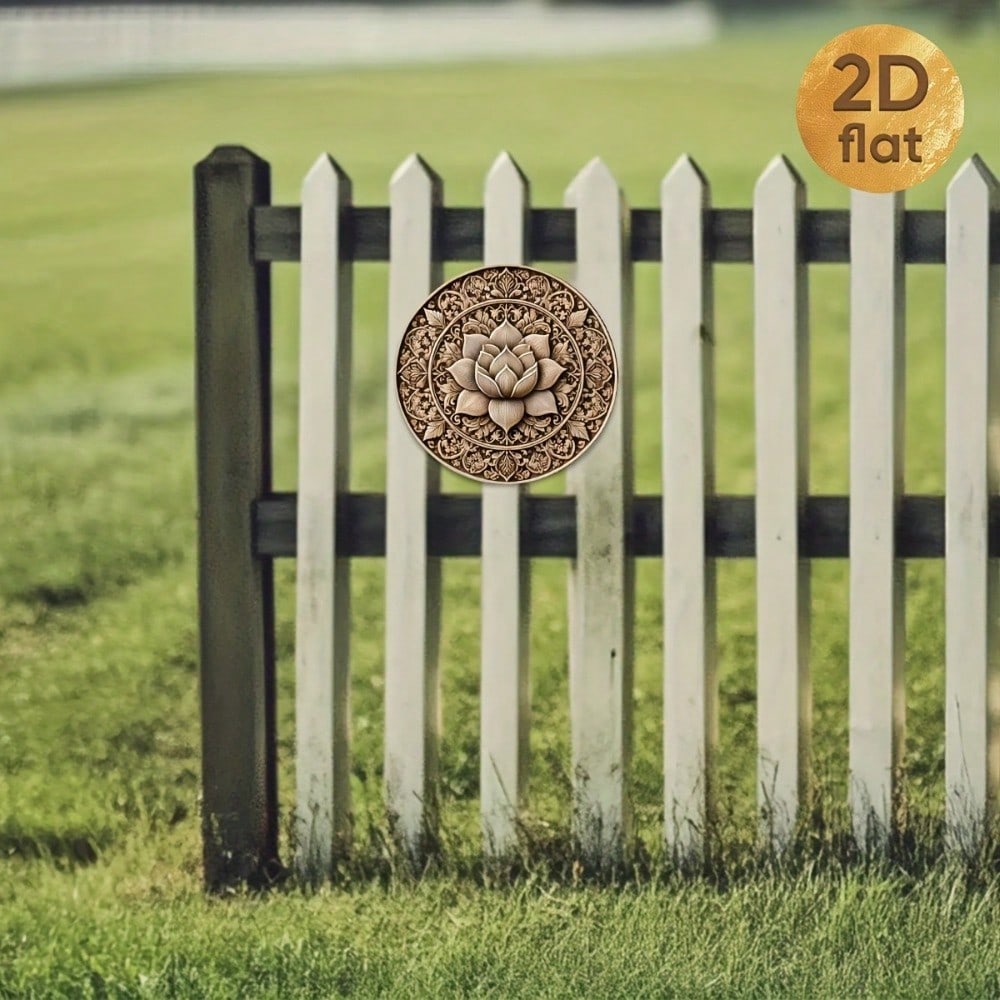 Плоская 2D металлическая табличка Настенный декор