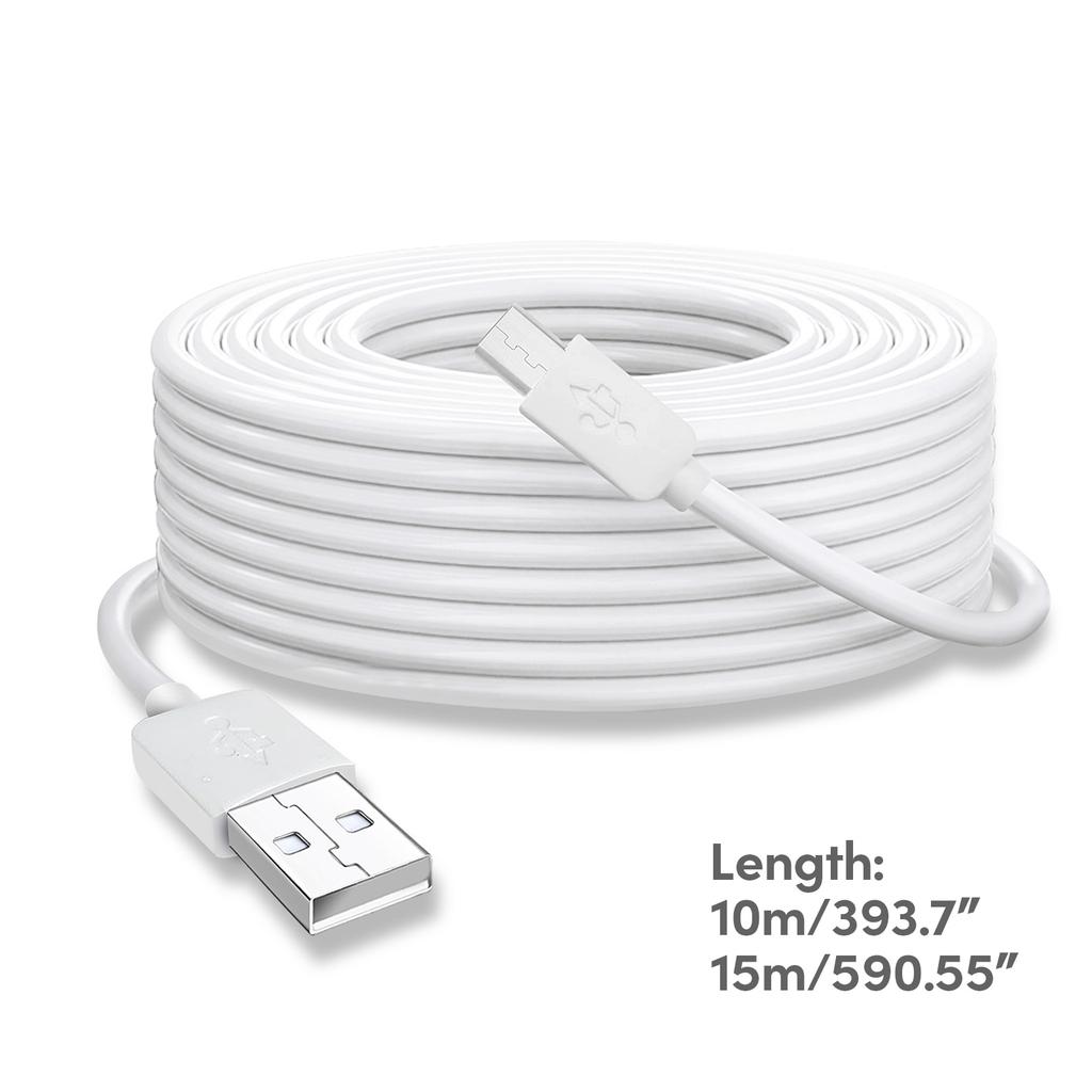 Strong USB to Micro USB Charging Cord for CCTV Camera Power Supply Cable Sturdy and Easy to Use Only for Charging