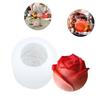 4PCS Ice Making Molds Rose Shape Silicone Mold for Freezing Chocolates Candles White