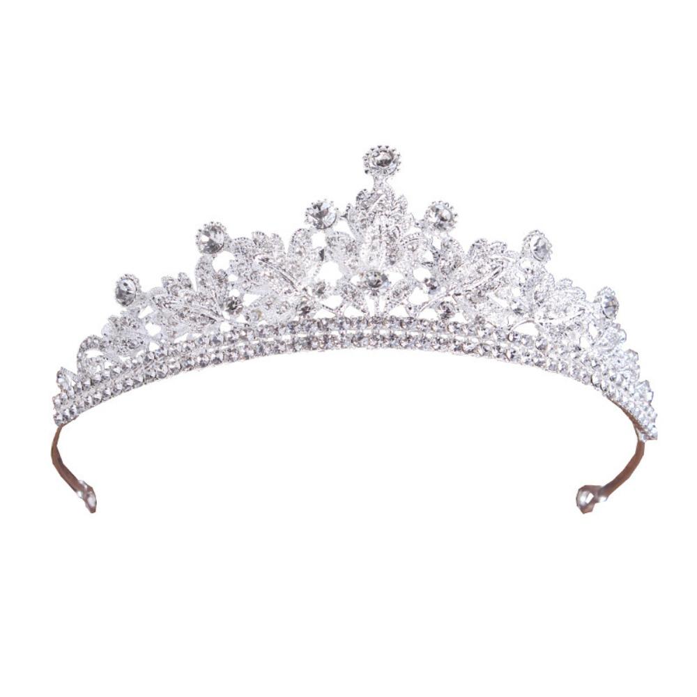 Luxury Water Drop Crystal Tiara Sparkling Bride Headdress Rhinestone Queen Crown  for Women Girls