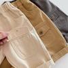 Kids Casual Pants Children Girls Cute Solid Color Loose Trousers Boys Thin Style Cargo Pant