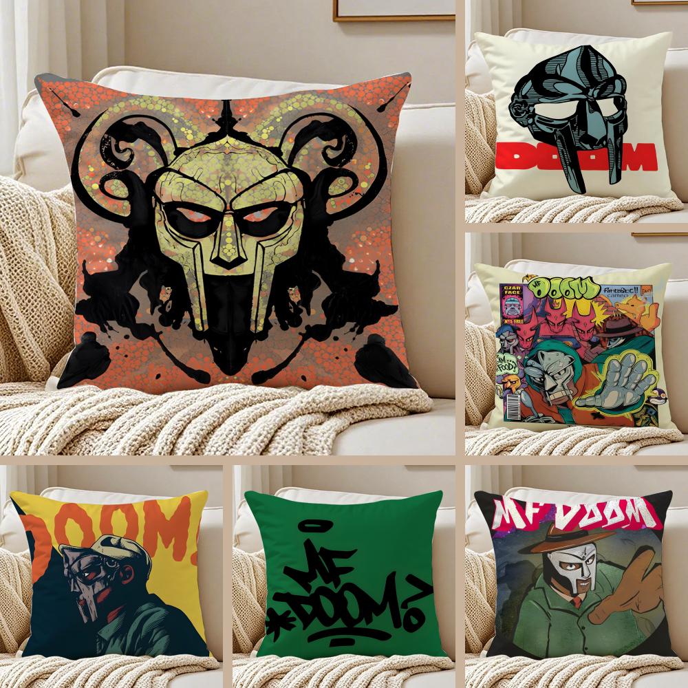MF DDoom Madlib Cushion Cover Pillowcase Antidustmite Invisible Zipper Short Plush Sofa Cushion