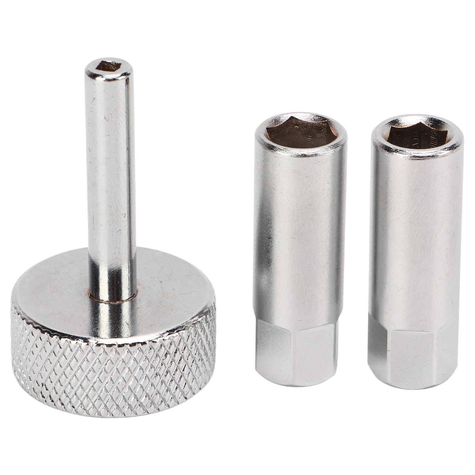 

3 Pcs Tappet Valve Adjustment Tool Set 8 9 mm Locknut Sockets 3mm Square Type Driver for