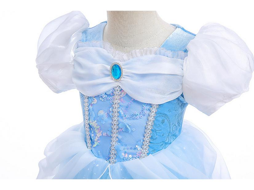 Frozen Princess Elsa & Cinderella Girls' Performance Costume Dress for Children's Day or Birthday