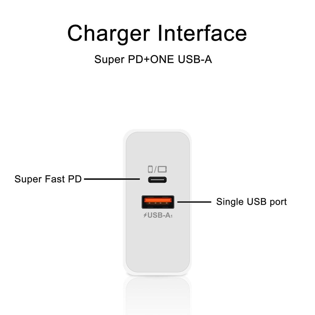 240W Multi-Port Charger with PD Smartphone Fast Charging EU/UK Plug QC3.0 + PD Adapter
