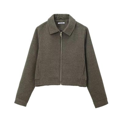 European & American Women's Fashion Zipper Long Sleeve Jacket