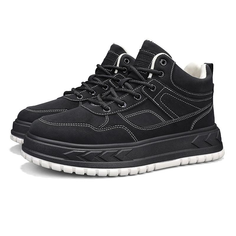 Martin Boots Men's Shoes Autumn and Winter New Men's Sports and Leisure Construction Site Work Thick-soled Wear-resistant Tooling Labor Insurance