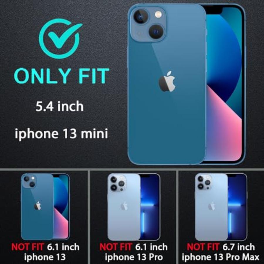 

для iPhone 1ini Чехол Военный класс 3 в 1 Сверхпрочный Ударопрочный Защищенный от падений Пылезащищенный Чехол с 2 шт Защитное стекло United States