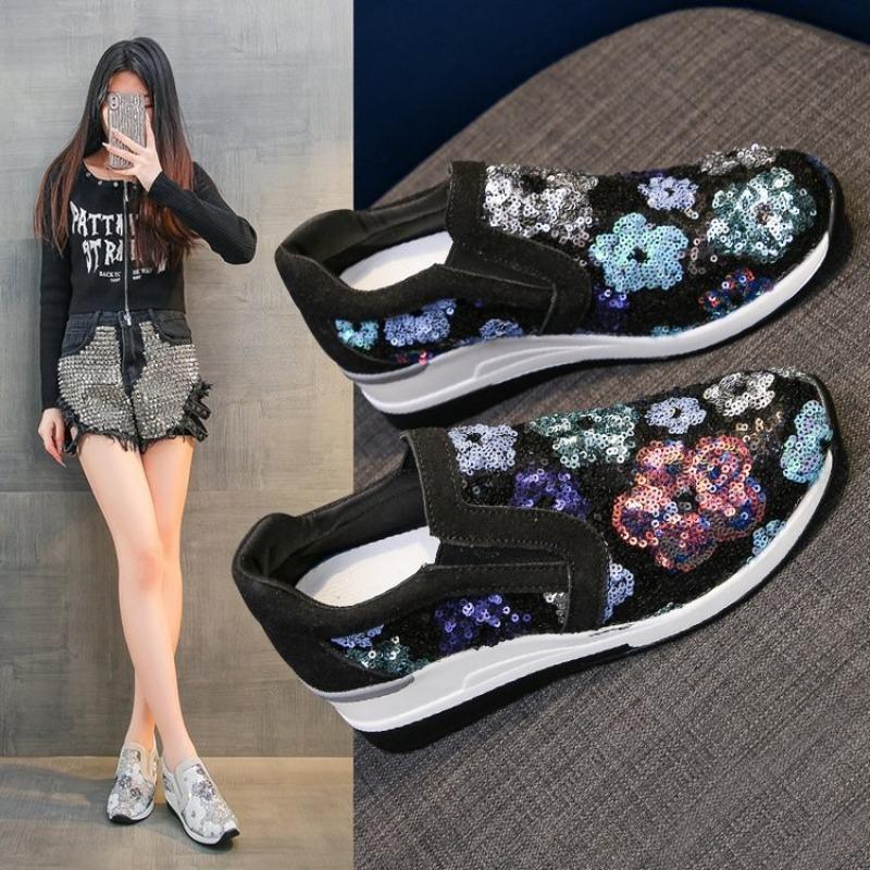 

Женская обувь на одной педали, женские туфли-качалки, новая женская повседневная обувь с низким верхом 43 чёрный