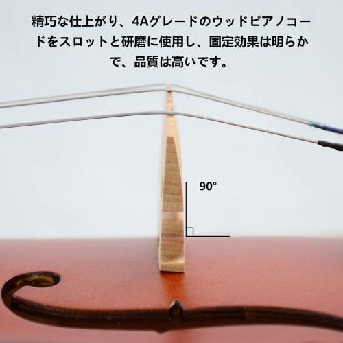 BQKOZFIN 4/4 Violin Beginner Set with 2 Bows, Tuner, Spare Strings, and Shoulder Rest