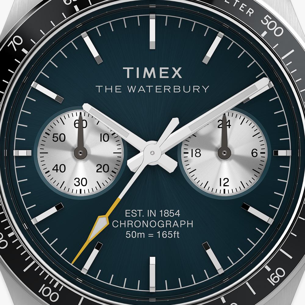 TIMEX Waterbury Heritage Chronograph Tachymeter Wristwatch 39mm TW2Y39000