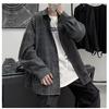 Long Sleeved Shirt, Men'S Summer New Trend, Teenage Shirt, Hong Kong Style, Japanese Style, Loose Plus Inch Shirt Jacket