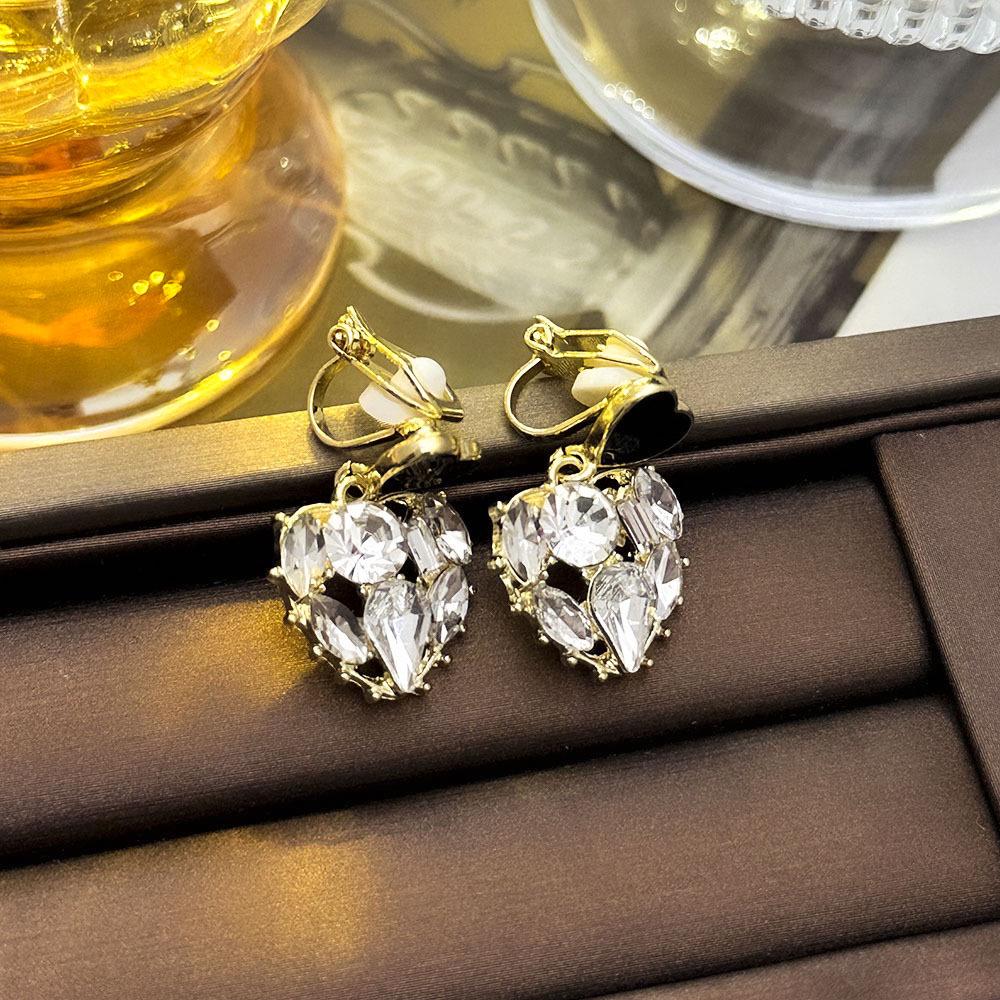 High-End Französische Dreieck Ohrclips ohne Piercing - Damen Einfache, Elegante, Luxuriöse Ohrringe