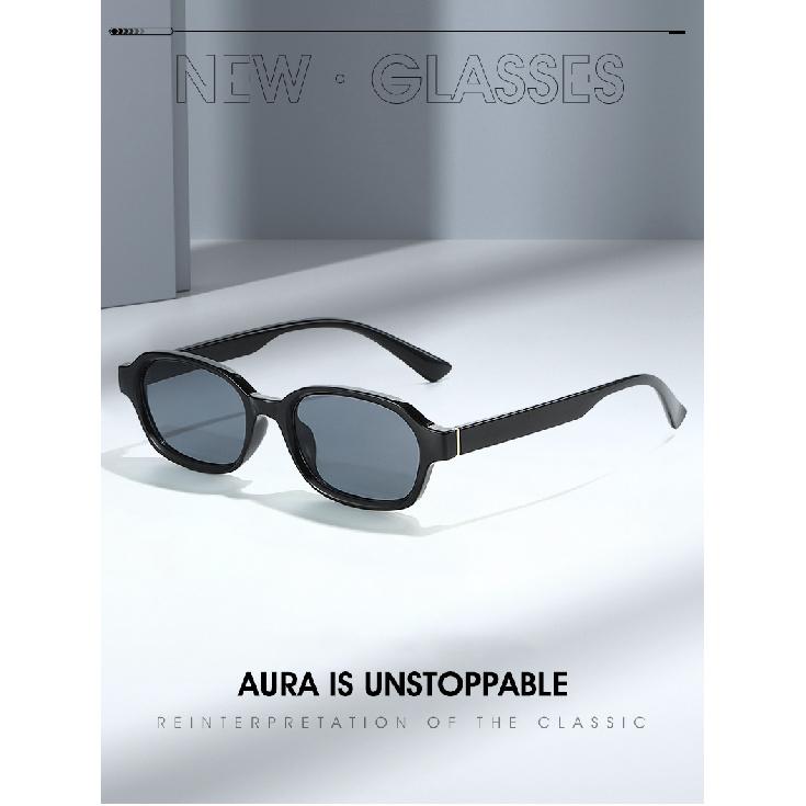 Retro-style, artistic, UV-protective sunglasses, trendy square-frame sunglasses for men and women