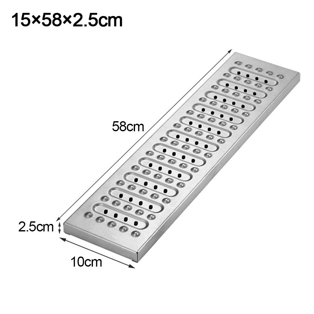 Rectangle Shape Bathroom Sink Strainer Cover Stainless Steel Drain Filter Net  Outdoor Courtyard