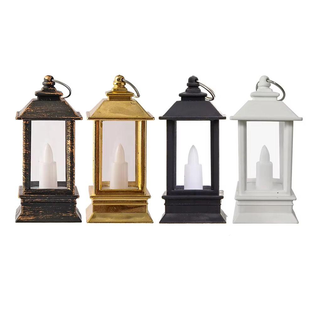 Creative Mini Square Night Lights Flameless Outdoor Hanging Small Lanterns  Bedroom