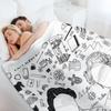 Gentleman Jack Universe t-shirt Throw Blanket Bed Fashionable Flannel Fabric Soft Big Luxury Thicken Blankets