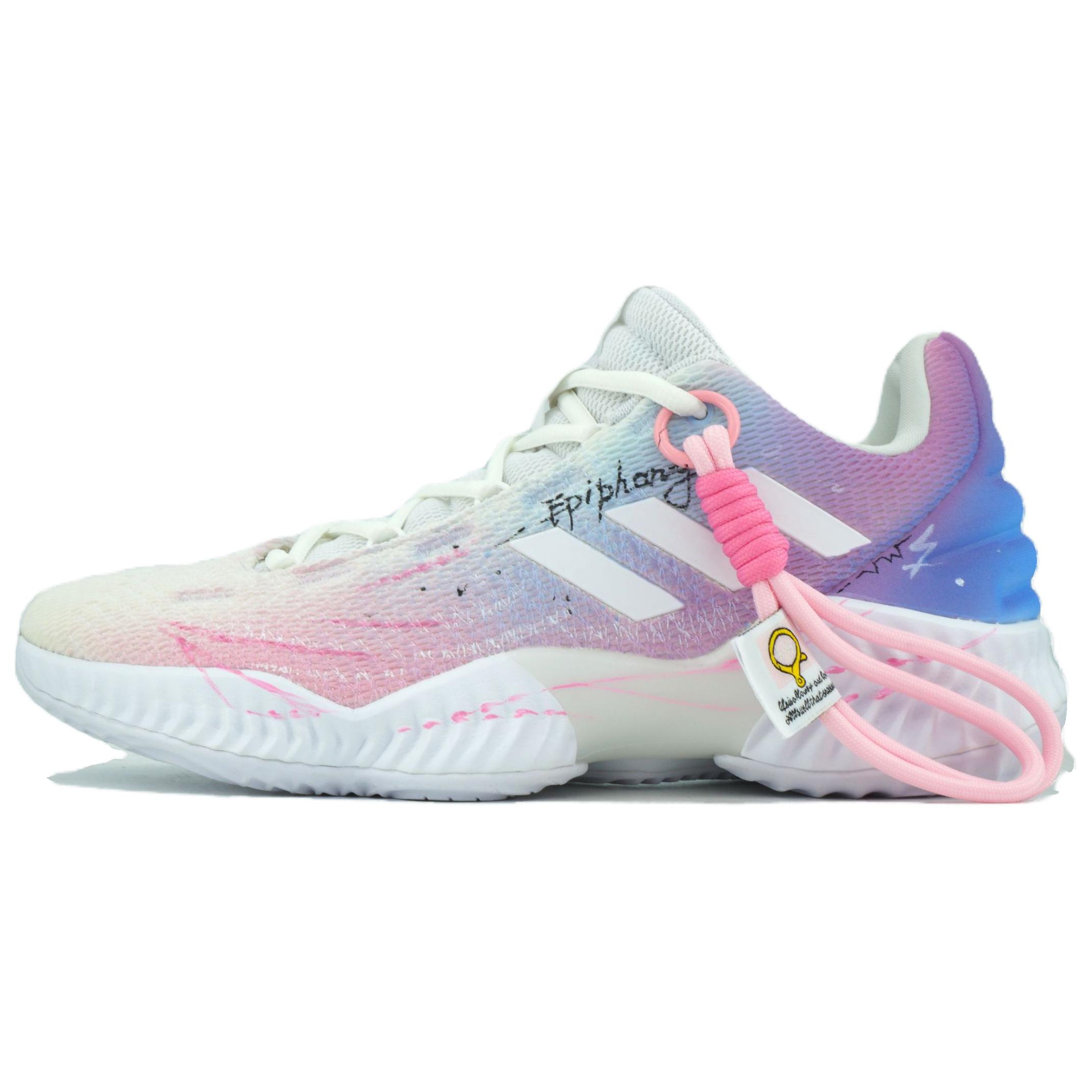 Adidas Pro Bounce 2018 Basketball Shoes Men s Low top Pink/Purple/Blue/Black/White FW0903(Team545-) 41⅓