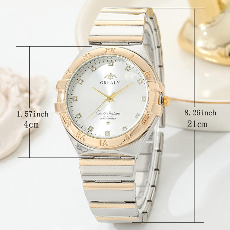 Neue Mode Unisex Quarz Uhr: Lässige Armbanduhr aus Legierungsstahl für Damen und Herren
