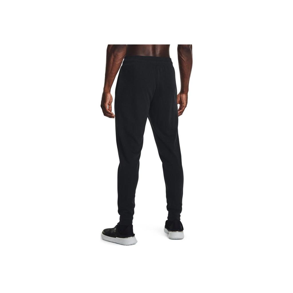 Under Armour Logo Print Training Knit Sweatpants Men Bottoms Black 1380843-001