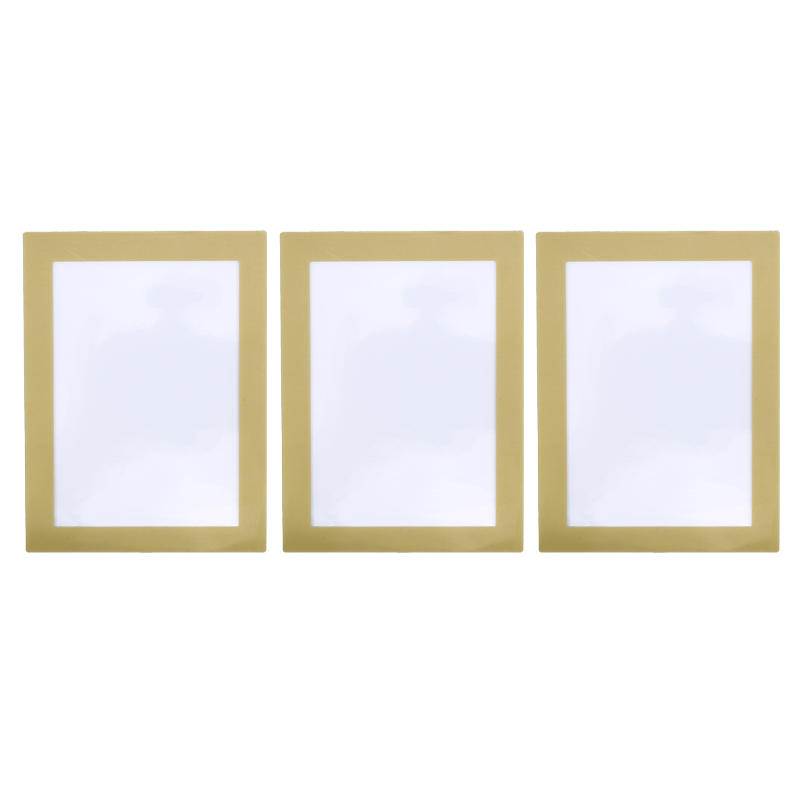 Magnetic Photo Frame Advertising Poster Frame Creative Display Sticker Self Adhesive PVC Soft Picture Frame for Home Store Office Wall Decoration 3PCS-Glossy a6