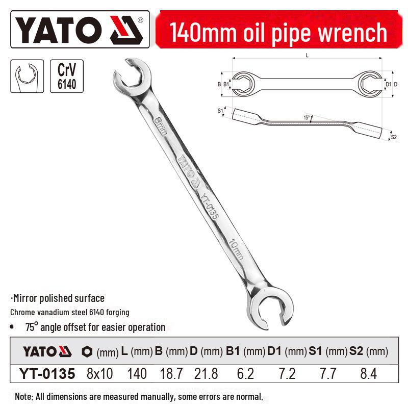 

Двухсторонний масляный трубный ключ двойного назначения для ремонта автомобиля