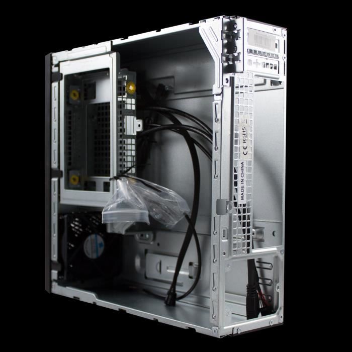 Unykach caviar 1k, bureau, pc, sgcc, itx, noir, maison-bureau