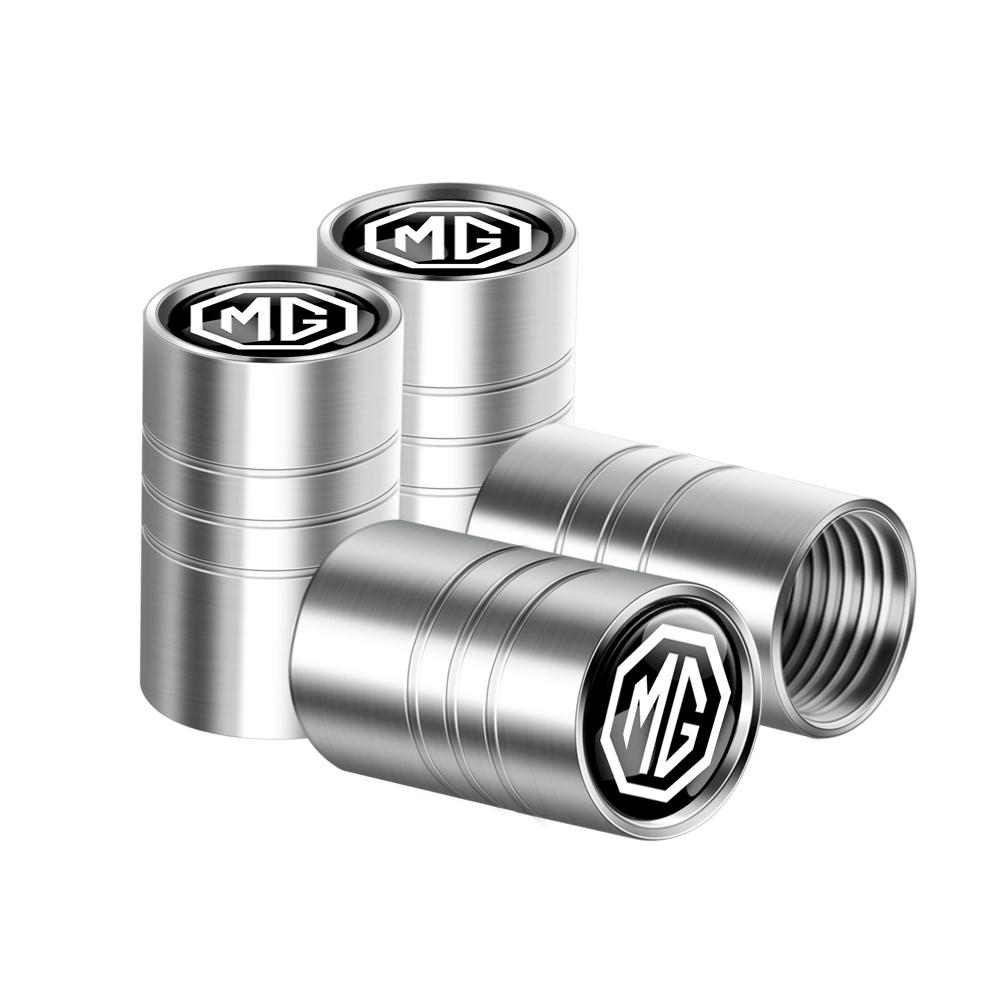 4Pcs Car Logo Wheel Tire Valve Caps Dust Cover Auto Accessory For Morris Garages MG Cyberster MG4 EV ES5 HS One GT GS MG3 ZS 5 7